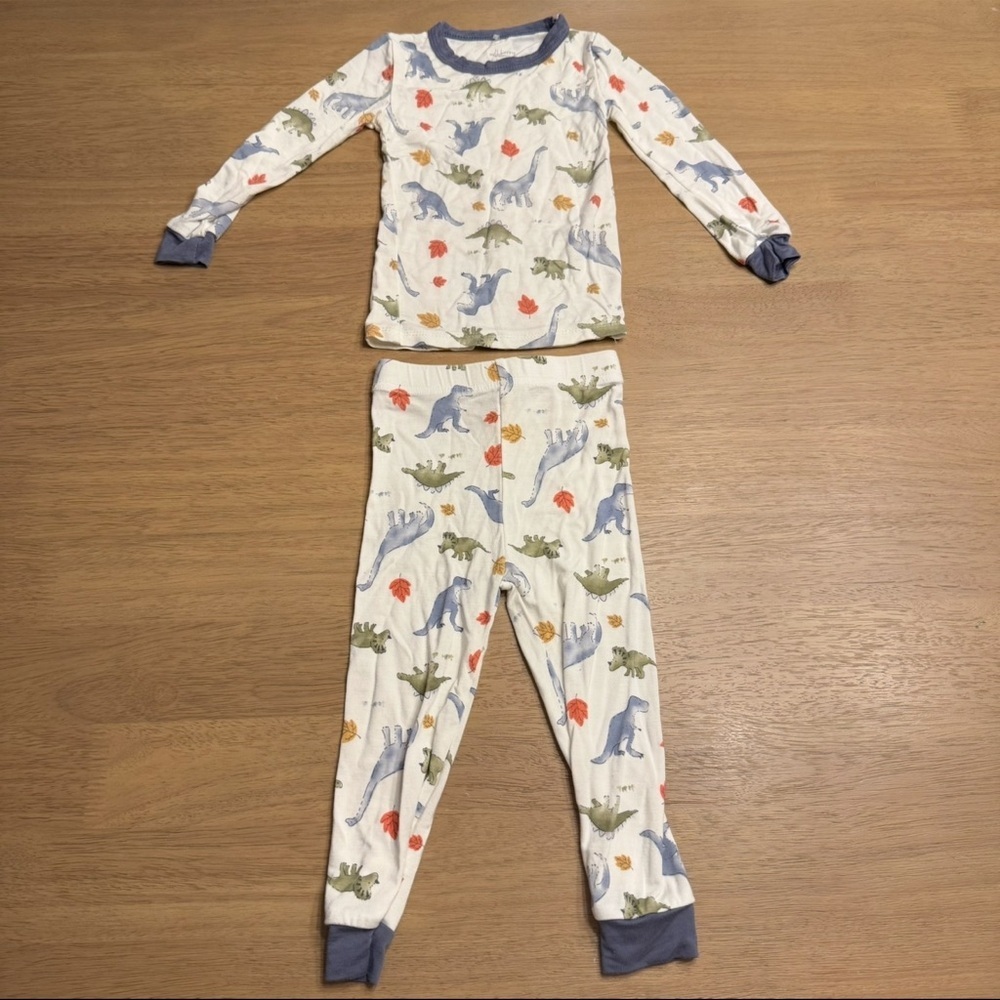Milk berry bamboo 12M dinosaur pajama set